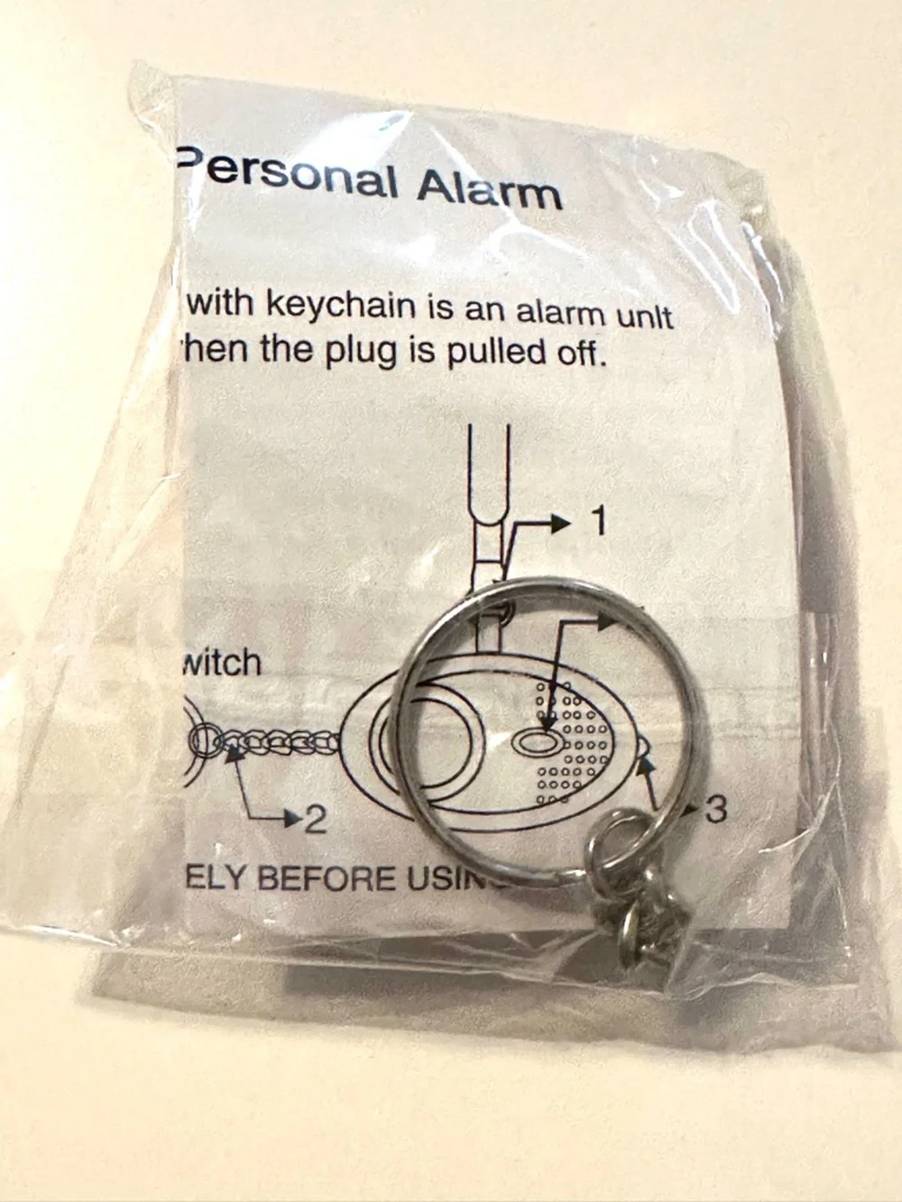 Personal Alarm Accessories Bundle Lot Pom Pom Keychain Pouch Lipstick Holder Kit
